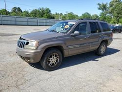Salvage cars for sale from Copart Shreveport, LA: 2002 Jeep Grand Cherokee Laredo
