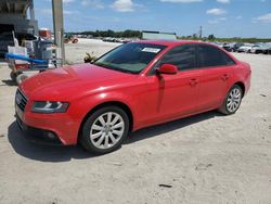 Salvage cars for sale from Copart West Palm Beach, FL: 2012 Audi A4 Premium