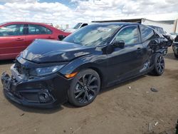 Carros salvage sin ofertas aún a la venta en subasta: 2019 Honda Civic Sport