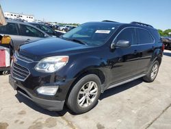 Salvage cars for sale from Copart Grand Prairie, TX: 2017 Chevrolet Equinox LT