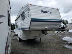 Buy Salvage Trucks For Sale now at auction: 1998 Komfort Travel Trailer