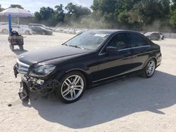 Salvage cars for sale from Copart Ocala, FL: 2013 Mercedes-Benz C 250
