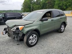 Salvage cars for sale at Concord, NC auction: 2007 Honda CR-V LX
