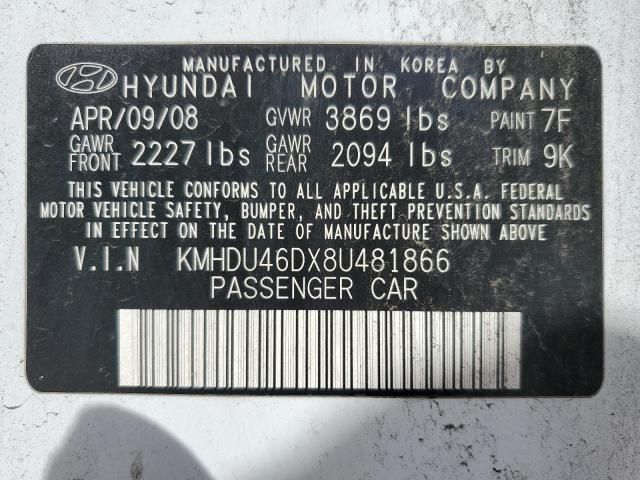 2008 Hyundai Elantra GLS