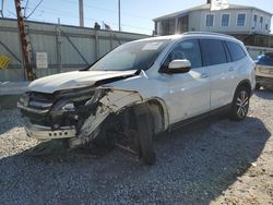 Salvage cars for sale at North Billerica, MA auction: 2016 Honda Pilot Elite