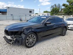 Salvage cars for sale from Copart Opa Locka, FL: 2018 BMW 530 I