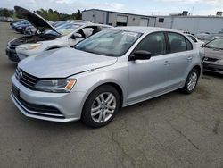 Salvage cars for sale from Copart Vallejo, CA: 2015 Volkswagen Jetta Base