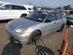 Honda salvage cars for sale: 2001 Honda Civic LX