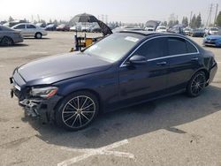 Salvage cars for sale from Copart Rancho Cucamonga, CA: 2019 Mercedes-Benz C300