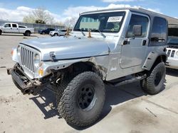 Salvage cars for sale at Littleton, CO auction: 2002 Jeep Wrangler / TJ Sport