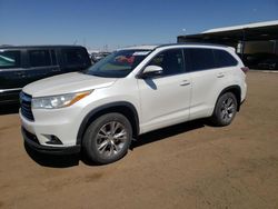 2013 Toyota Highlander XLE en venta en Brighton, CO