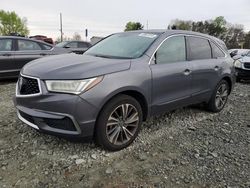 Salvage cars for sale at Mebane, NC auction: 2017 Acura MDX Technology