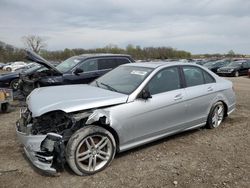 Salvage cars for sale at Des Moines, IA auction: 2014 Mercedes-Benz C 300 4matic