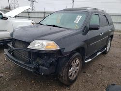 Salvage cars for sale at Elgin, IL auction: 2005 Acura MDX Touring