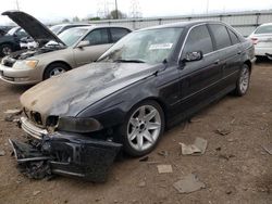 Salvage cars for sale at Elgin, IL auction: 2002 BMW 525 I Automatic