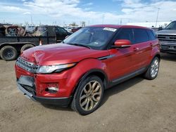 Salvage cars for sale from Copart Brighton, CO: 2012 Land Rover Range Rover Evoque Pure Plus