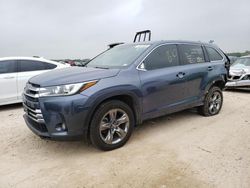 Toyota Highlander Limited salvage cars for sale: 2018 Toyota Highlander Limited