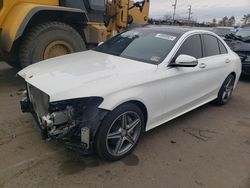 Salvage cars for sale from Copart New Britain, CT: 2017 Mercedes-Benz C 300 4matic