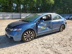 Salvage cars for sale from Copart Austell, GA: 2009 Honda Civic EX