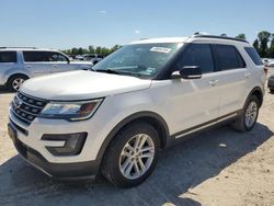 Salvage cars for sale at Houston, TX auction: 2016 Ford Explorer XLT