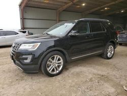 Salvage cars for sale from Copart Houston, TX: 2017 Ford Explorer XLT