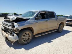 Salvage cars for sale from Copart San Antonio, TX: 2017 Toyota Tundra Crewmax SR5