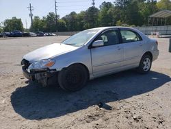 Salvage cars for sale from Copart Savannah, GA: 2007 Toyota Corolla CE