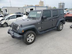 Salvage cars for sale at New Orleans, LA auction: 2017 Jeep Wrangler Unlimited Sport