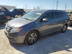 Salvage cars for sale at Haslet, TX auction: 2017 Honda Odyssey EXL