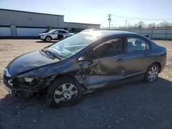 Salvage cars for sale at Leroy, NY auction: 2009 Honda Civic LX