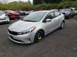 Salvage cars for sale from Copart Kapolei, HI: 2018 KIA Forte LX
