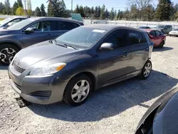 Salvage cars for sale from Copart Graham, WA: 2010 Toyota Corolla Matrix