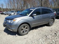 Salvage cars for sale from Copart Candia, NH: 2009 Acura MDX Sport