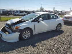 Honda salvage cars for sale: 2012 Honda Civic LX