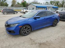 Salvage cars for sale at Wichita, KS auction: 2021 Honda Civic Sport