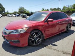 Honda Accord Sport salvage cars for sale: 2016 Honda Accord Sport