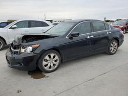 Salvage cars for sale at Grand Prairie, TX auction: 2008 Honda Accord EXL