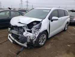 Salvage cars for sale from Copart Elgin, IL: 2024 Toyota Sienna Limited