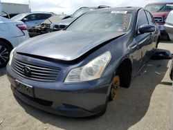 Salvage cars for sale at Martinez, CA auction: 2008 Infiniti G35