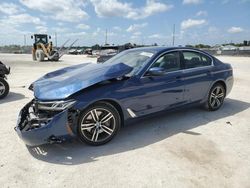 Salvage cars for sale at West Palm Beach, FL auction: 2021 BMW 540 I