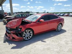 Salvage cars for sale at West Palm Beach, FL auction: 2015 Mazda 6 Touring