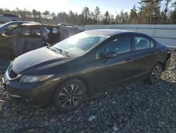 Salvage cars for sale at Windham, ME auction: 2013 Honda Civic EXL