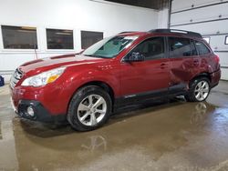 Salvage cars for sale from Copart Blaine, MN: 2013 Subaru Outback 2.5I Limited