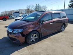 Salvage cars for sale at Ham Lake, MN auction: 2019 Honda Odyssey EXL
