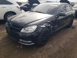Salvage cars for sale at Elgin, IL auction: 2013 Mercedes-Benz C 300 4matic