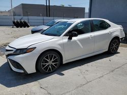 Salvage cars for sale from Copart Sun Valley, CA: 2021 Toyota Camry SE