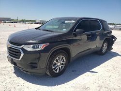 Salvage cars for sale at New Braunfels, TX auction: 2020 Chevrolet Traverse LS