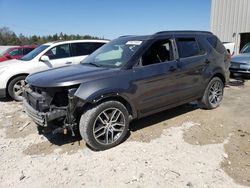 Salvage cars for sale at Franklin, WI auction: 2017 Ford Explorer Sport