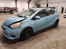 Salvage cars for sale at Center Rutland, VT auction: 2013 Toyota Prius C