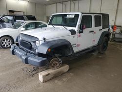 Jeep salvage cars for sale: 2018 Jeep Wrangler Unlimited Sport